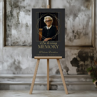 In Loving Memory Photo Funeral Memorial Custom Foam Board