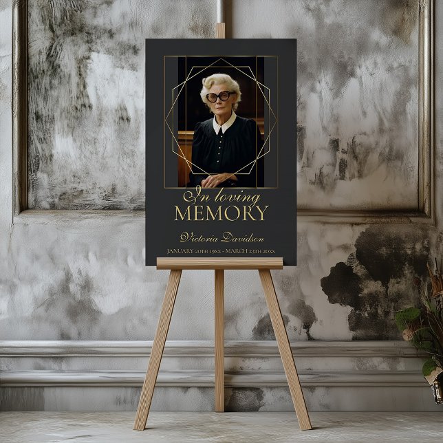 In Loving Memory Photo Funeral Memorial Custom  Foam Board (Perfect funeral decor)