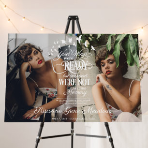 In Loving Memory   Photo Funeral Memorial  Foam Board
