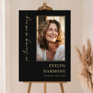 In Loving Memory Photo Funeral Memorial Foam Board