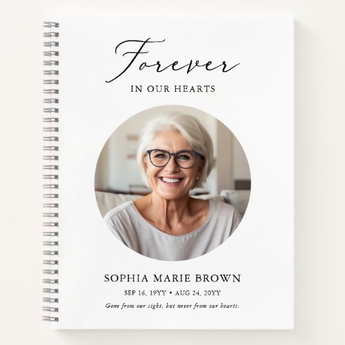 In Loving Memory Photo Funeral Memorial Guest Book