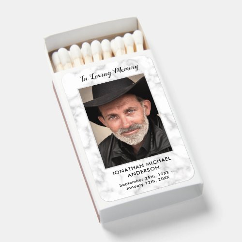 In Loving Memory Photo Funeral Memorial Matchboxes