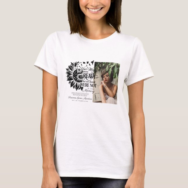 In Loving Memory | Photo Funeral Memorial   T-Shirt (Front)