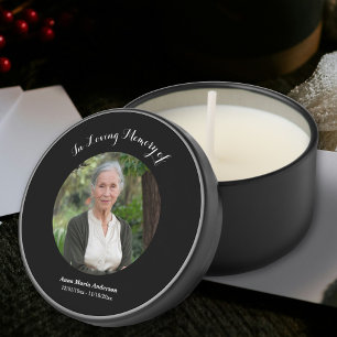 In loving Memory Photo Funeral Mini Candle Favors