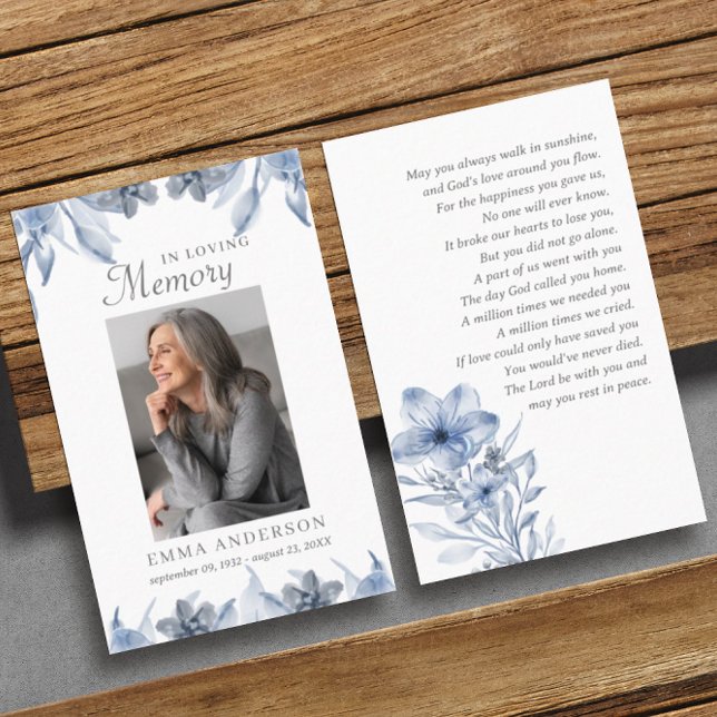 In Loving Memory | Photo Funeral Prayer Card (Creator Uploaded)