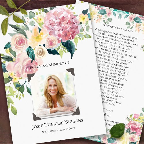In Loving Memory Photo Funeral Thank You Card