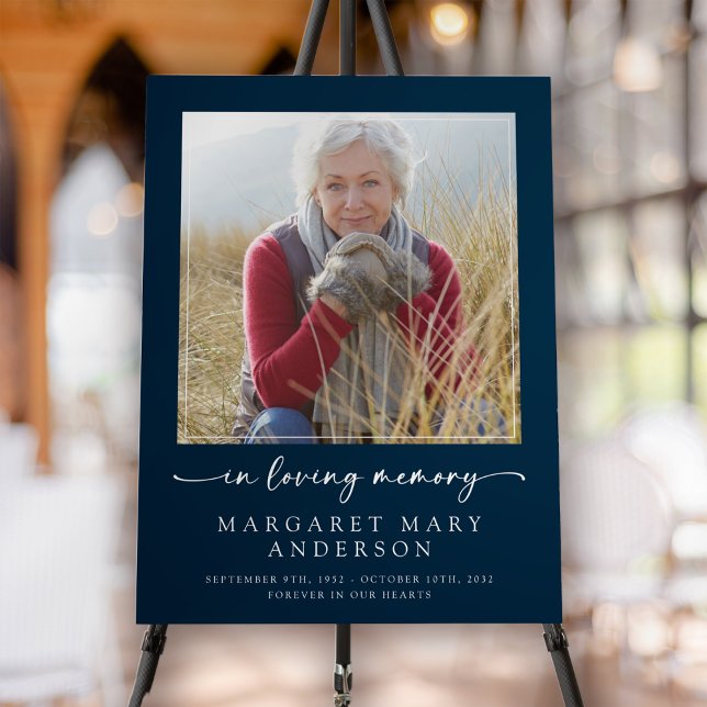 In Loving Memory Photo Funeral Welcome Sign (Creator Uploaded)