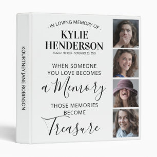 In Loving Memory Photo Memorial Album 3 Ring Binde 3 Ring Binder