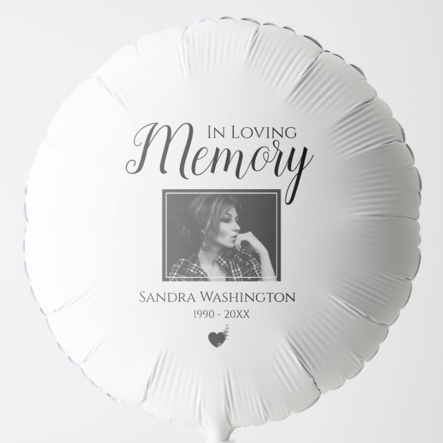 In Loving Memory | Photo Memorial Balloon (Front)