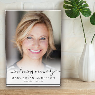In Loving Memory Photo Memorial Block