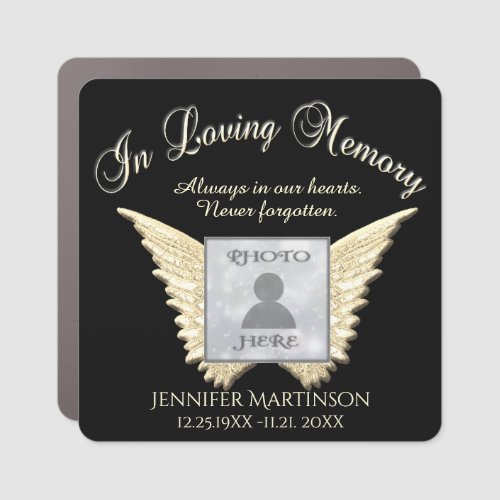 In Loving Memory Photo Memorial Car Magnet