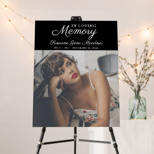 In Loving Memory   Photo Memorial Funeral Foam Board