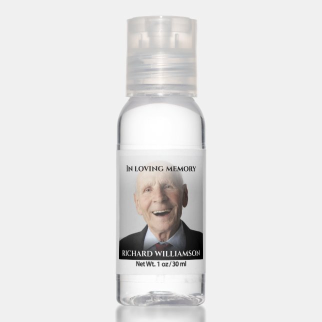 In Loving Memory | Photo | Memorial | Funeral Hand Sanitizer (Front)