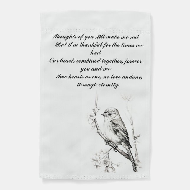 In Loving Memory Photo Memorial Garden Flag (Front)