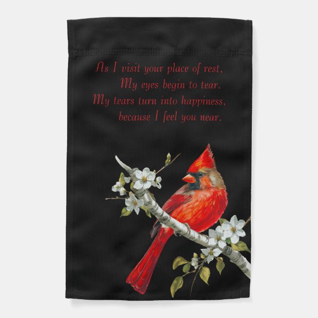 In Loving Memory Photo Memorial Garden Flag (Front)