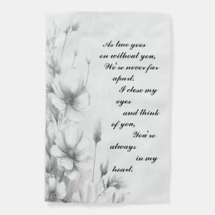 In Loving Memory Photo Memorial Garden Flag