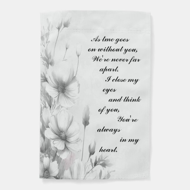 In Loving Memory Photo Memorial Garden Flag (Front)