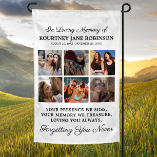 In Loving Memory Photo Memorial Garden Flag