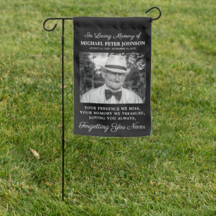 In Loving Memory Photo Memorial Garden Flag