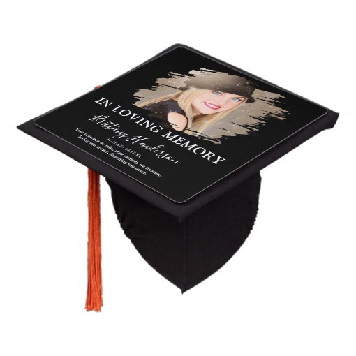 In Loving Memory Photo Memorial Graduation Cap Topper Zazzle 6178