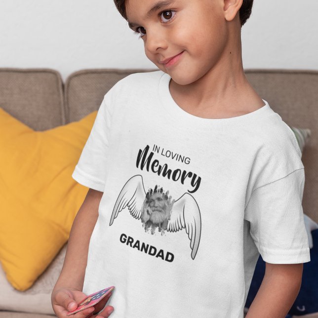In Loving Memory | Photo Memorial | Grandad Toddler T-shirt (Creator Uploaded)