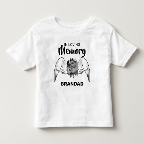 In Loving Memory  Photo Memorial  Grandad Toddler T_shirt