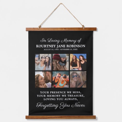 In Loving Memory Photo Memorial Hanging Tapestry