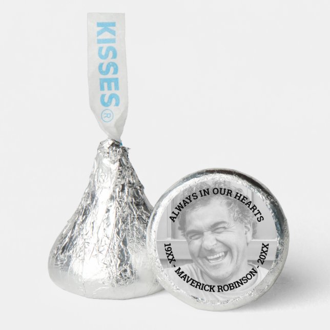 In Loving Memory Photo Memorial Hershey®'s Kisses® (Front)