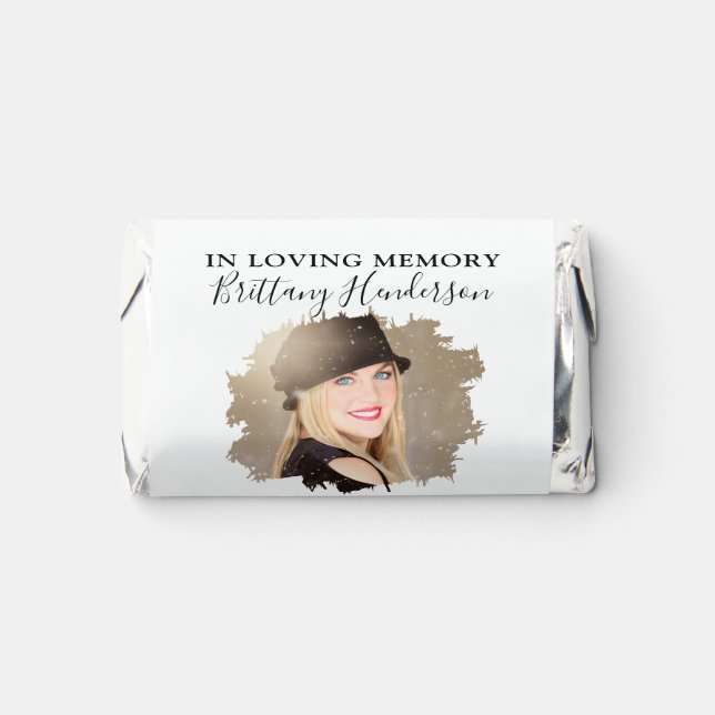 In Loving Memory | Photo Memorial Hershey's Miniatures (Front)