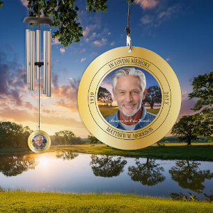 In Loving Memory Photo Memorial Keepsake Wind Chime