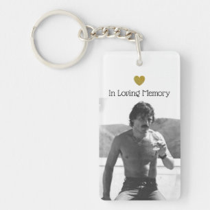 In Loving Memory Photo Memorial  Keychain