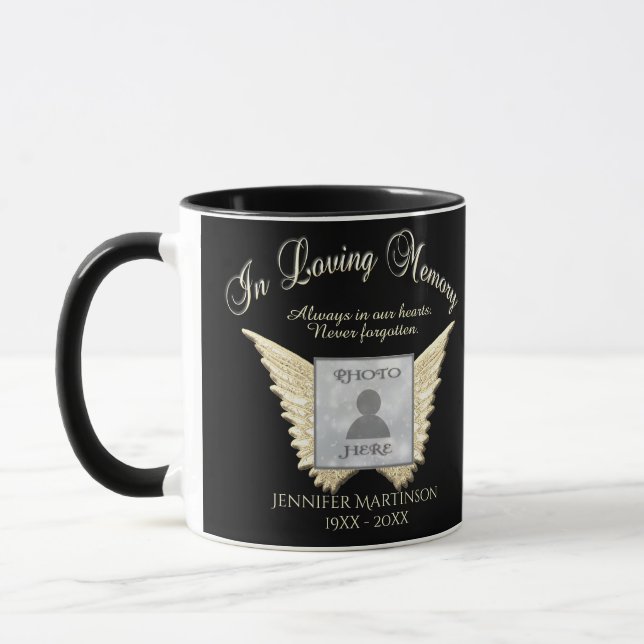 In Loving Memory Photo Memorial Mug (Left)