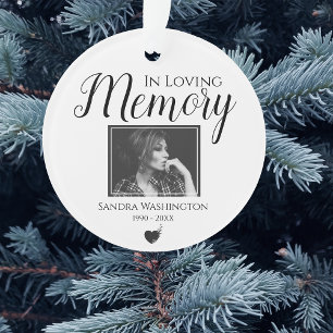 In Loving Memory Photo Memorial Ornament