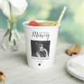 In Loving Memory | Photo Memorial Paper Cups | Zazzle
