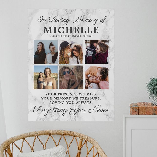 In Loving Memory Photo Memorial Poster (Creator Uploaded)