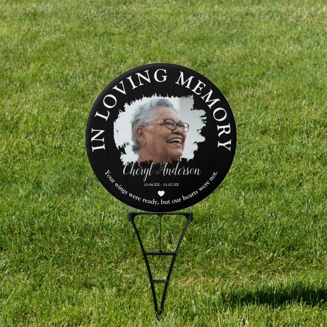 In Loving Memory | Photo Memorial Sign (Insitu)