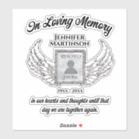 In Loving Memory Photo Memorial Sticker