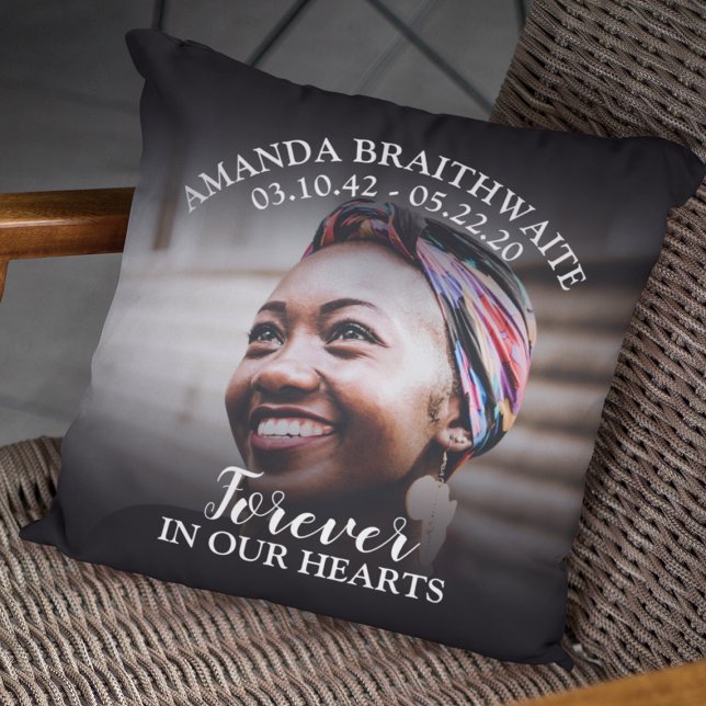 In Loving Memory | Photo | Memorial Throw Pillow (Creator Uploaded)