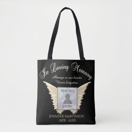 In Loving Memory Photo Memorial Tote Bag