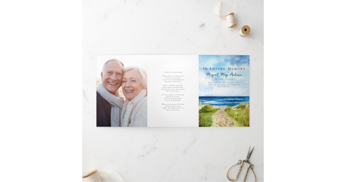 In Loving Memory Photo Memories Memorial Card | Zazzle