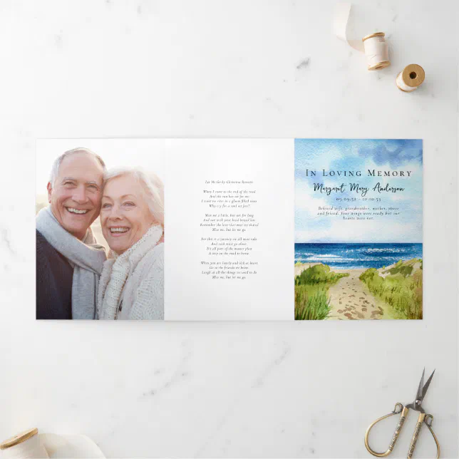 In Loving Memory Photo Memories Memorial Card | Zazzle