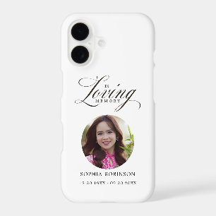 In Loving Memory Photo Modern Minimalist Keepsake iPhone 17 Case