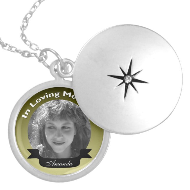 In Loving Memory Photo Necklace (Front)