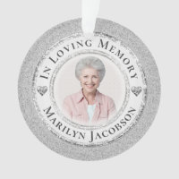 In Loving Memory Photo Ornament