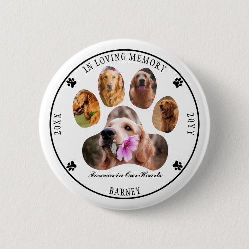 In Loving Memory Photo Pet Memorial - White