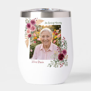 In Loving Memory   Photo & Poem Cardinal Thermal Wine Tumbler