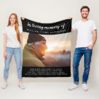 In Loving Memory Photo Poem Tribute Blanket