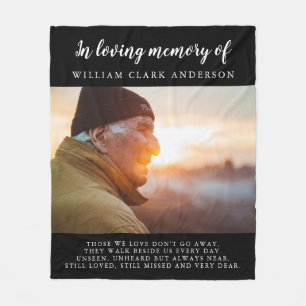 In Loving Memory Photo Poem Tribute Blanket