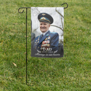 In Loving Memory   Photo Quote Keepsake  Garden Fl Flag