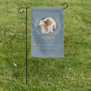 In Loving Memory   Photo Quote Keepsake  Garden Flag